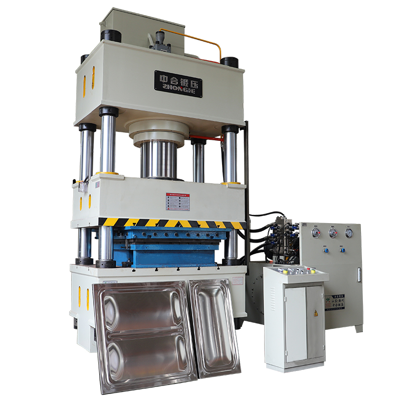 400噸四柱液壓機_不銹鋼水箱板生產設備